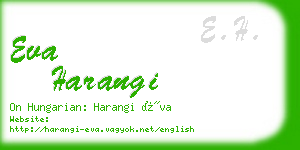 eva harangi business card